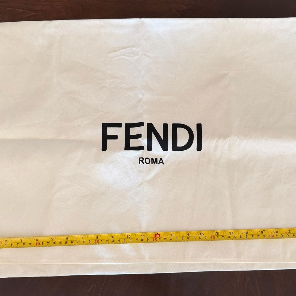 Fendi ivory Dust Bag 24x17 inches with a flag 24x17